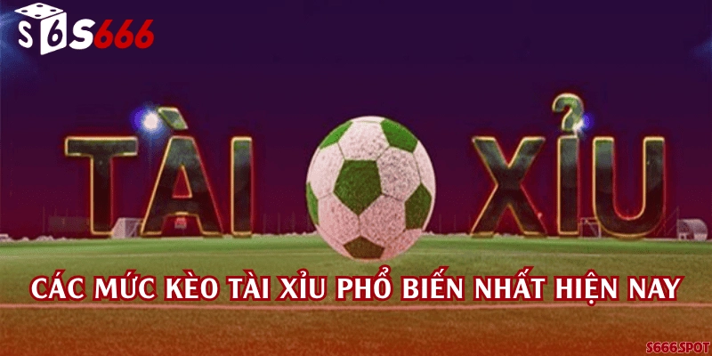 Các mức kèo tài xỉu phổ biến nhất hiện nay