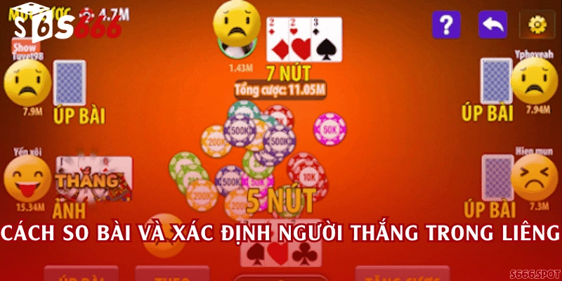 Cách so bài và xác định người thắng trong Liêng
