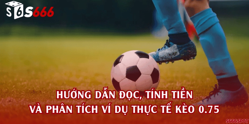 Hướng dẫn đọc, tính tiền và phân tích ví dụ thực tế kèo 0.75