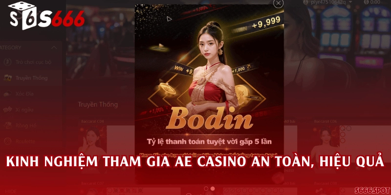 Kinh nghiệm tham gia AE Casino an toàn, hiệu quả